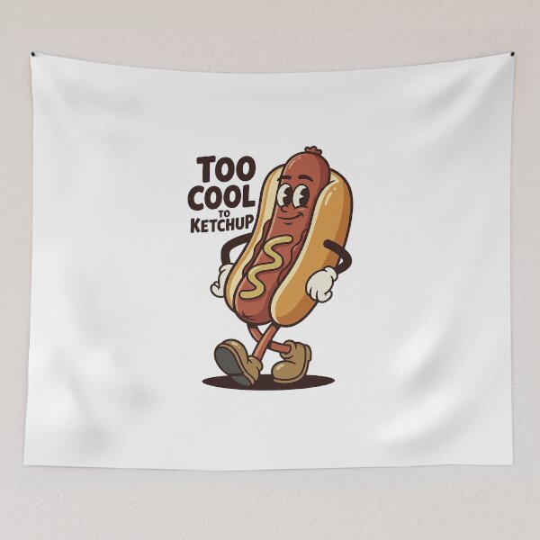 Item preview, Confident Street Food Character Walking Casually designed and sold by HoopeStylee.