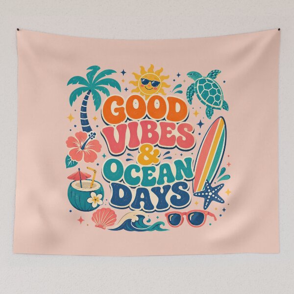 Item preview, Good Vibes & Ocean Days – Summer designed and sold by Snuggz_08.