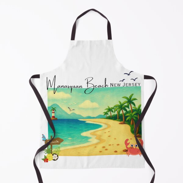 Item preview, Manasquan Beach New Jersey Vintage Painted Coastal Art | Beach Vacation Souvenir designed and sold by DonnaRaine.