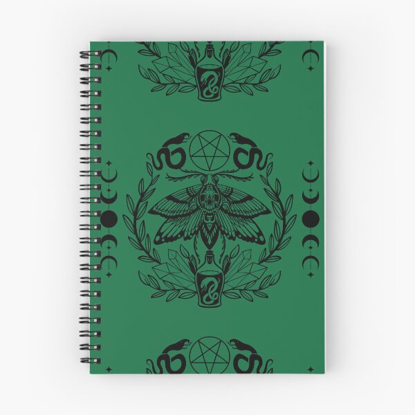 Item preview, Emerald serpents, skull moth with lunar eclipes designed and sold by CursedButCute1.