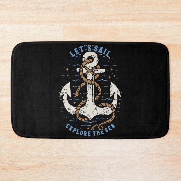 Item preview, Let's Sail Explore The Sea – Vintage Nautical Anchor & Rope Graphic designed and sold by heedooppod.