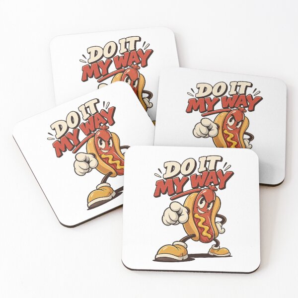 Item preview, Rebellious Hot Dog Mascot Striding Forward designed and sold by HoopeStylee.