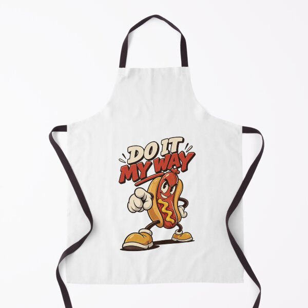 Item preview, Rebellious Hot Dog Mascot Striding Forward designed and sold by HoopeStylee.