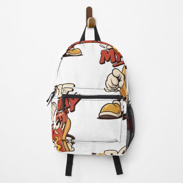 Item preview, Rebellious Hot Dog Mascot Striding Forward designed and sold by HoopeStylee.
