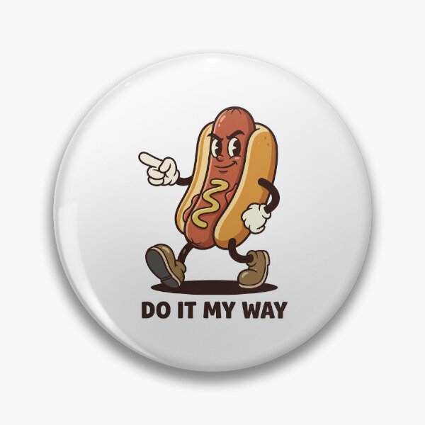 Item preview, Cocky Sausage Character Pointing Assertively designed and sold by HoopeStylee.