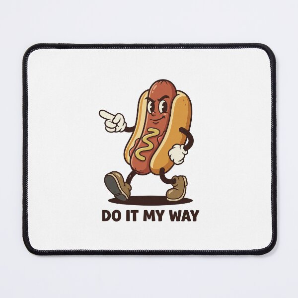Item preview, Cocky Sausage Character Pointing Assertively designed and sold by HoopeStylee.
