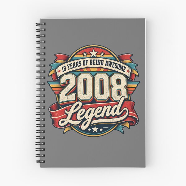 Item preview, Born in 2008 Legend 18th Birthday designed and sold by POD DYNASTY | Original Print On Demand T-Shirt Graphics.