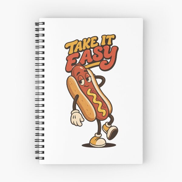 Item preview, Relaxed Hot Dog Mascot Lounging Casually designed and sold by HoopeStylee.