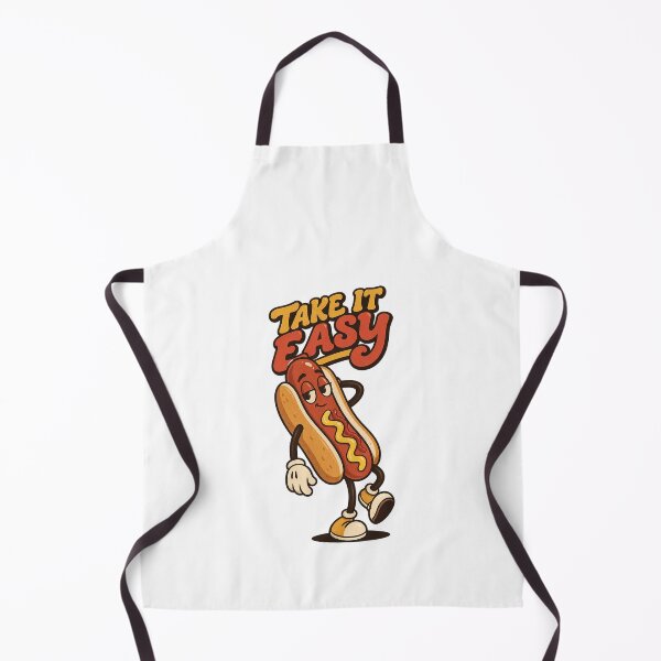 Item preview, Relaxed Hot Dog Mascot Lounging Casually designed and sold by HoopeStylee.