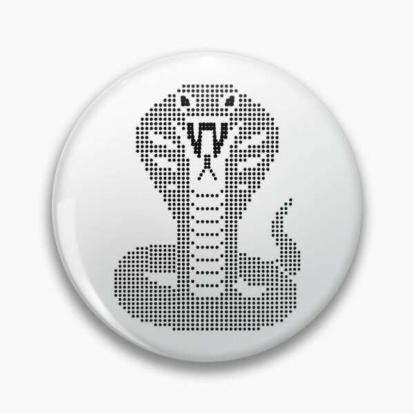 Item preview, Snake Graphic Pixel Dot Matrix - Cobra Retro Tech Art designed and sold by Zibaldone Design.