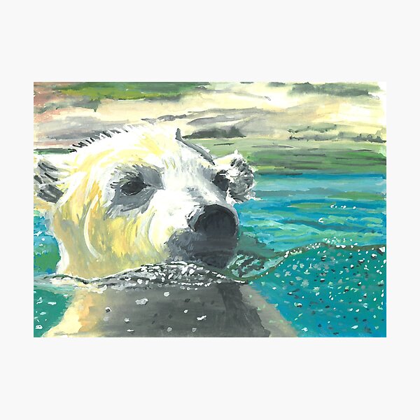 Polar Bear Cub Photographic Print