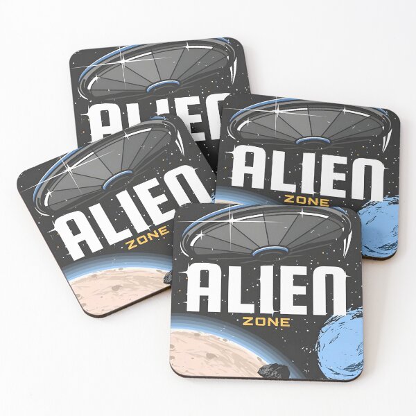 Item preview, Retro Alien Zone Space UFO Vintage Sci Fi designed and sold by HalvorLoraine.