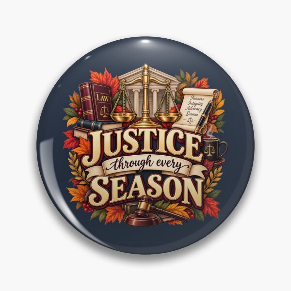 Item preview, Justice Through Every Season – Autumn Lawyer Legal Design designed and sold by astersgraphics.