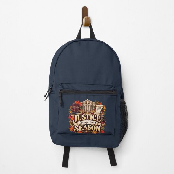 Item preview, Justice Through Every Season – Autumn Lawyer Legal Design designed and sold by astersgraphics.