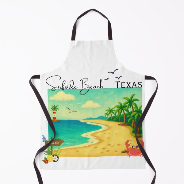 Item preview, Surfside Beach Texas Vintage Painted Coastal Art | Beach Vacation Souvenir designed and sold by DonnaRaine.