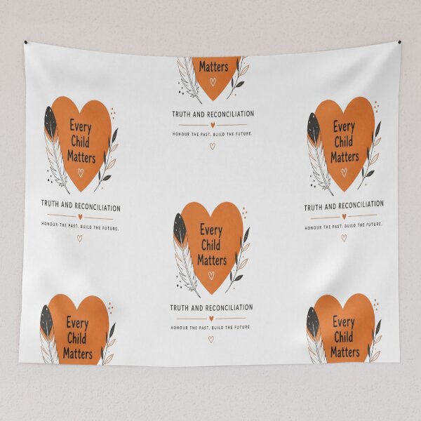Item preview, Truth and Reconciliation Every Child Matters Minimal Orange Heart Design designed and sold by InspiredCreatives.