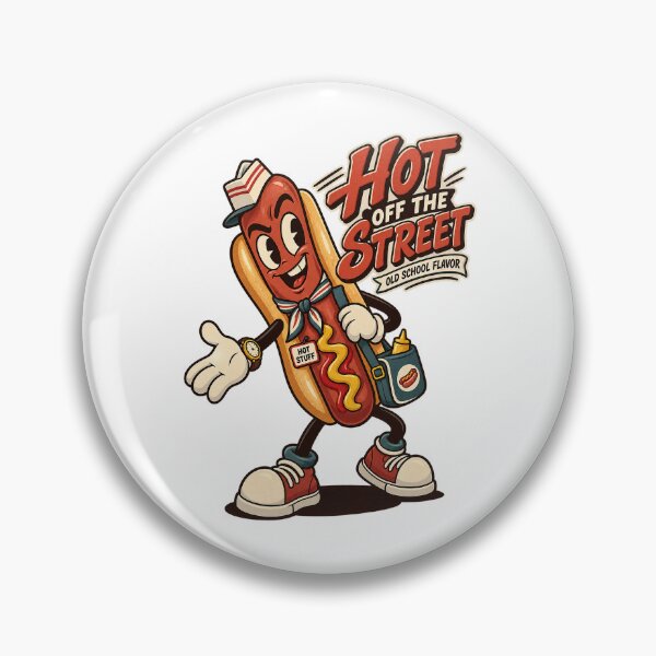 Item preview, Street Vendor Hot Dog Mascot With Bag designed and sold by HoopeStylee.