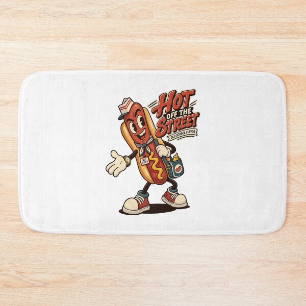 Item preview, Street Vendor Hot Dog Mascot With Bag designed and sold by HoopeStylee.