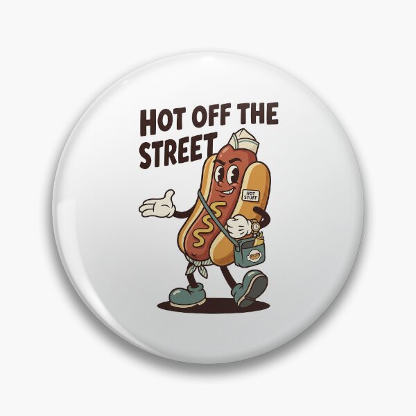 Item preview, Charismatic Hot Dog Character In Vendor Cap designed and sold by HoopeStylee.