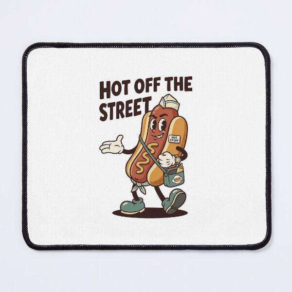 Item preview, Charismatic Hot Dog Character In Vendor Cap designed and sold by HoopeStylee.