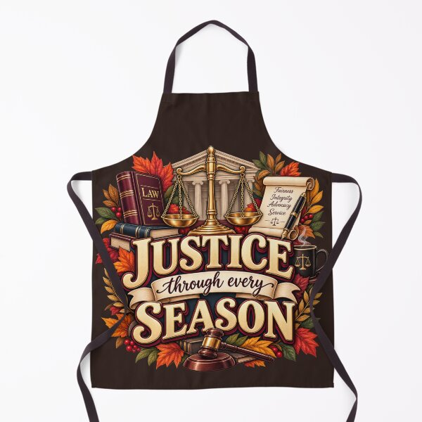 Item preview, Justice Through Every Season – Autumn Lawyer Legal Design designed and sold by astersgraphics.