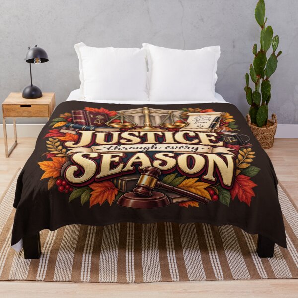 Item preview, Justice Through Every Season – Autumn Lawyer Legal Design designed and sold by astersgraphics.