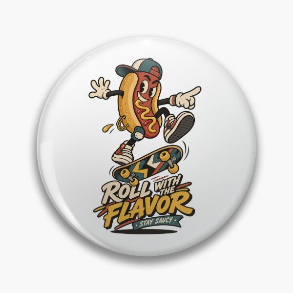 Item preview, Skateboard Hot Dog Mascot Doing Kickflip designed and sold by HoopeStylee.