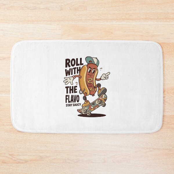 Item preview, Fearless Sausage Character Riding Skateboard designed and sold by HoopeStylee.