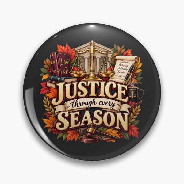 Item preview, Justice Through Every Season – Autumn Lawyer Legal Design designed and sold by astersgraphics.