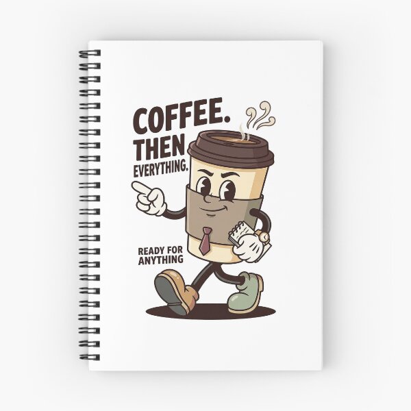 Item preview, Confident Coffee Cup Mascot Ready For Work designed and sold by HoopeStylee.