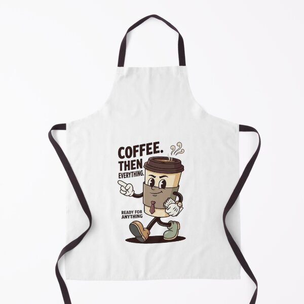 Item preview, Confident Coffee Cup Mascot Ready For Work designed and sold by HoopeStylee.