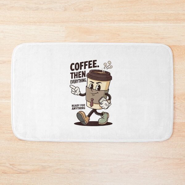 Item preview, Confident Coffee Cup Mascot Ready For Work designed and sold by HoopeStylee.