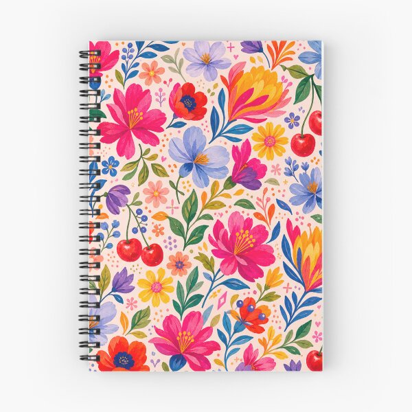 Item preview, Floral pattern cherry and colorful roses designed and sold by Bloomie_Studio .
