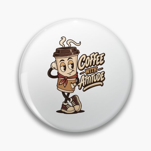 Item preview, Cool Coffee Cup Mascot With Attitude designed and sold by HoopeStylee.
