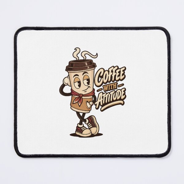 Item preview, Cool Coffee Cup Mascot With Attitude designed and sold by HoopeStylee.