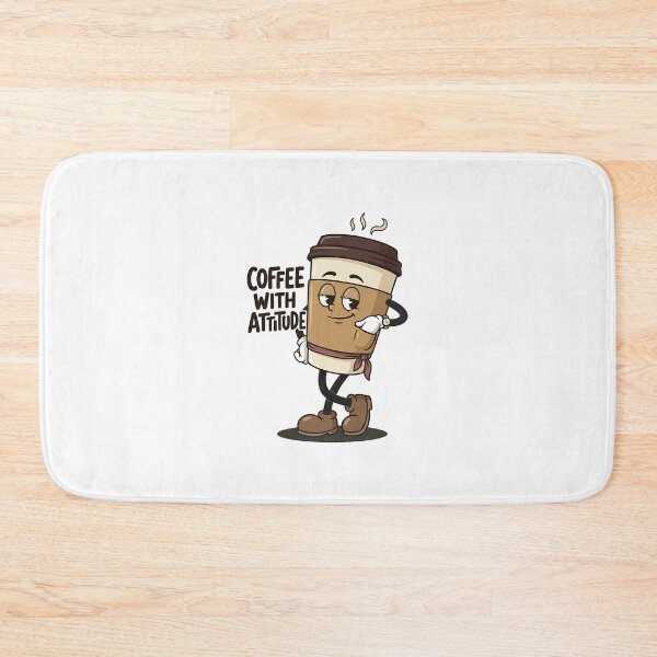 Item preview, Sarcastic Coffee Character In Relaxed Stance designed and sold by HoopeStylee.