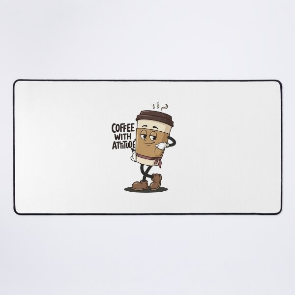 Item preview, Sarcastic Coffee Character In Relaxed Stance designed and sold by HoopeStylee.
