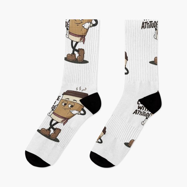 Item preview, Sarcastic Coffee Character In Relaxed Stance designed and sold by HoopeStylee.
