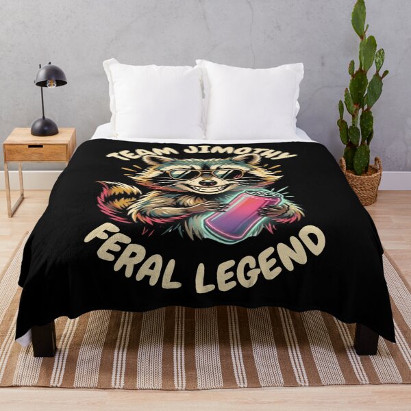 Item preview, Team Jimothy Feral Legend Funny Raccon Viral Meme Art. designed and sold by LeSoniPapaPrint.