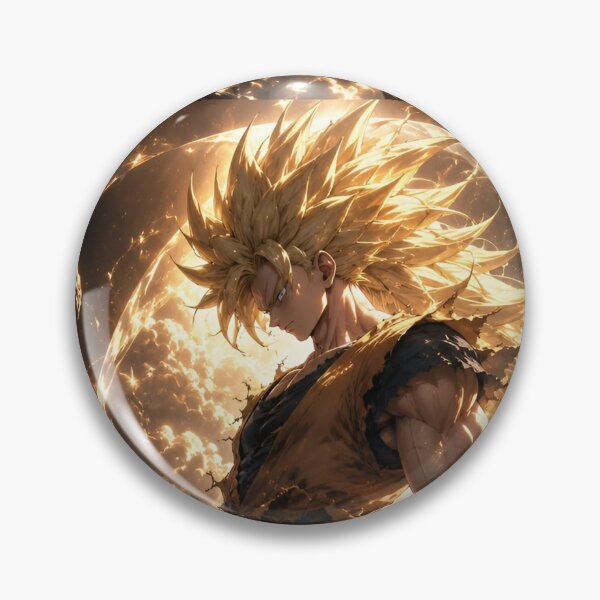 Item preview, Golden Super Warrior Aura – Epic Anime Power Transformation Artwork designed and sold by Dyan4.
