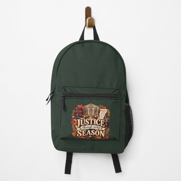 Item preview, Justice Through Every Season – Autumn Lawyer Legal Design designed and sold by astersgraphics.