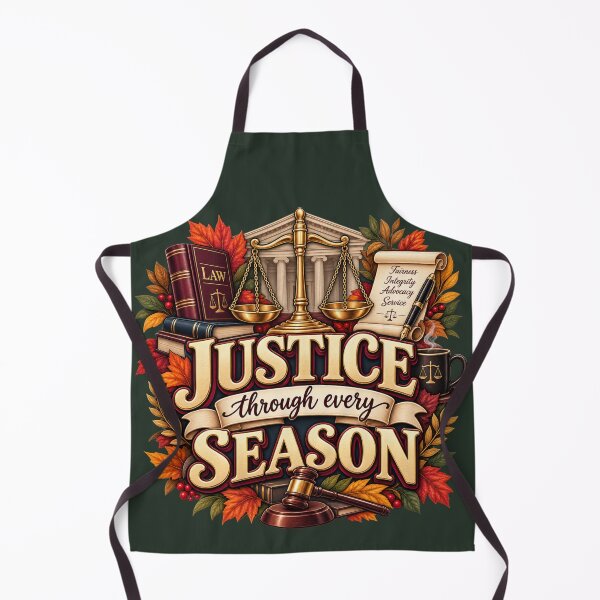 Item preview, Justice Through Every Season – Autumn Lawyer Legal Design designed and sold by astersgraphics.