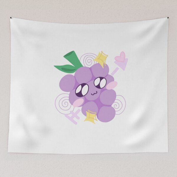 Item preview, Kawaii Grape Cute Pastel Fruit designed and sold by lylychushop.