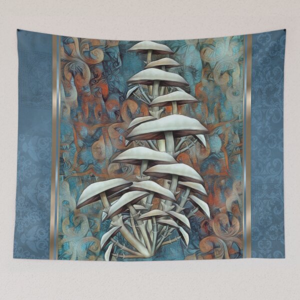 Item preview, Mushroom Cluster- Painted-Background - Mushroom Club- Volume 01, No.05 designed and sold by Legacy Star Designs.