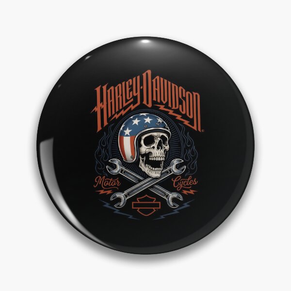 Item preview, Vintage Harley-Davidson Motorcycle Skull & Wrenches Graphic designed and sold by interdesigner.