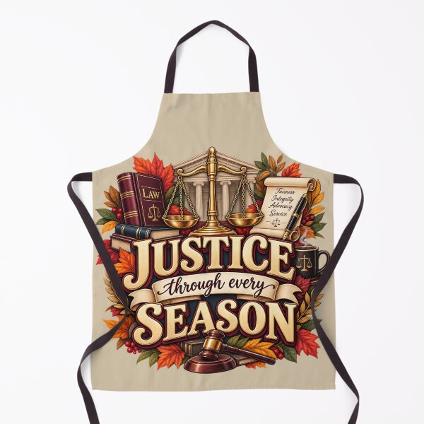 Item preview, Justice Through Every Season – Autumn Lawyer Legal Design designed and sold by astersgraphics.