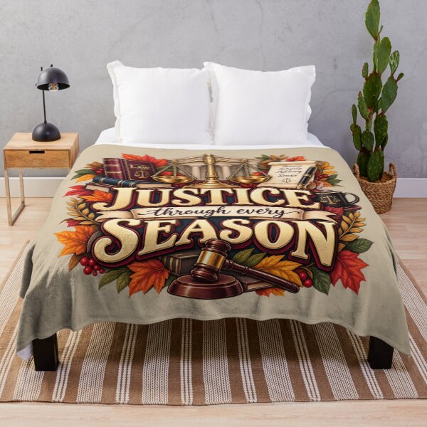 Item preview, Justice Through Every Season – Autumn Lawyer Legal Design designed and sold by astersgraphics.