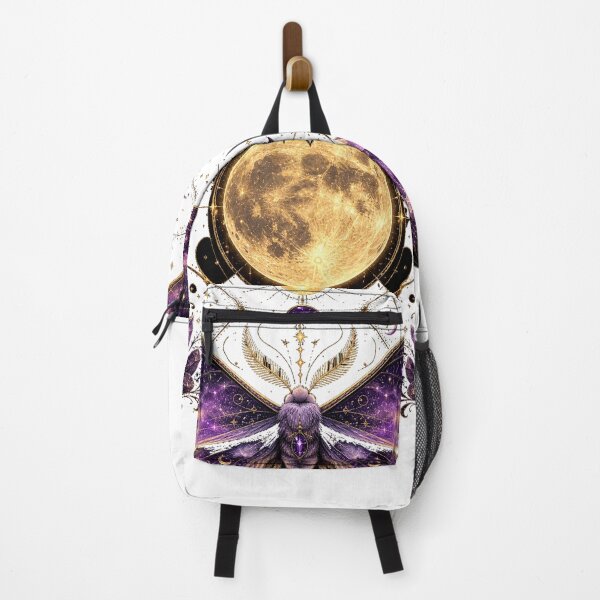 Item preview, Cosmic Moth on the Full Moon – Starlight Magic Art designed and sold by CosmicFlora Studio.
