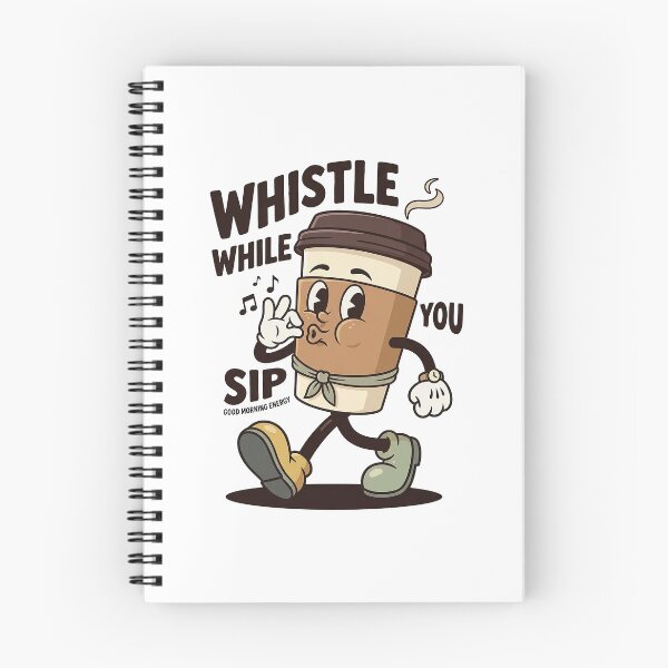 Item preview, Whistling Coffee Cup Mascot Walking Cheerfully designed and sold by HoopeStylee.
