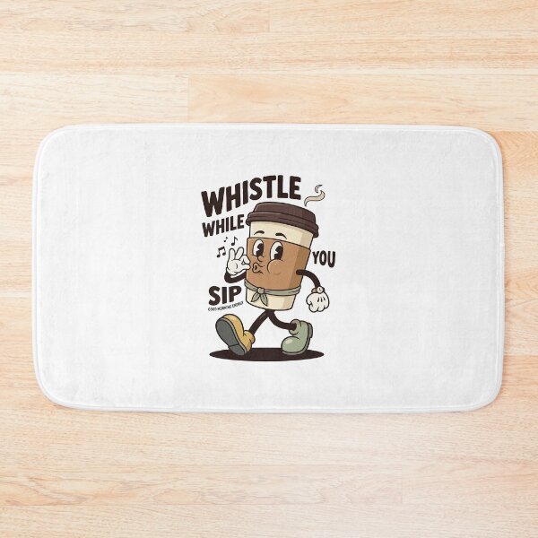 Item preview, Whistling Coffee Cup Mascot Walking Cheerfully designed and sold by HoopeStylee.